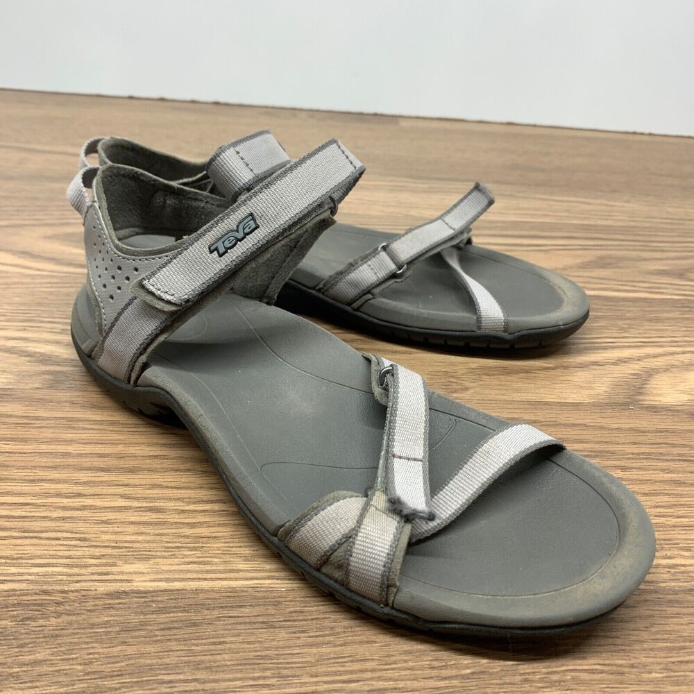 Teva Verra Womens Spili Ladder Gray Mist Hike Water Sandals Size 8  EUC